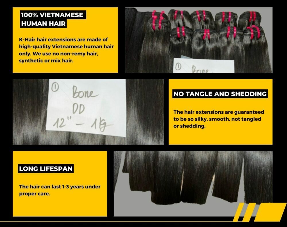 Wholesale Bone Straight Natural Color Vietnamese Hair Weave