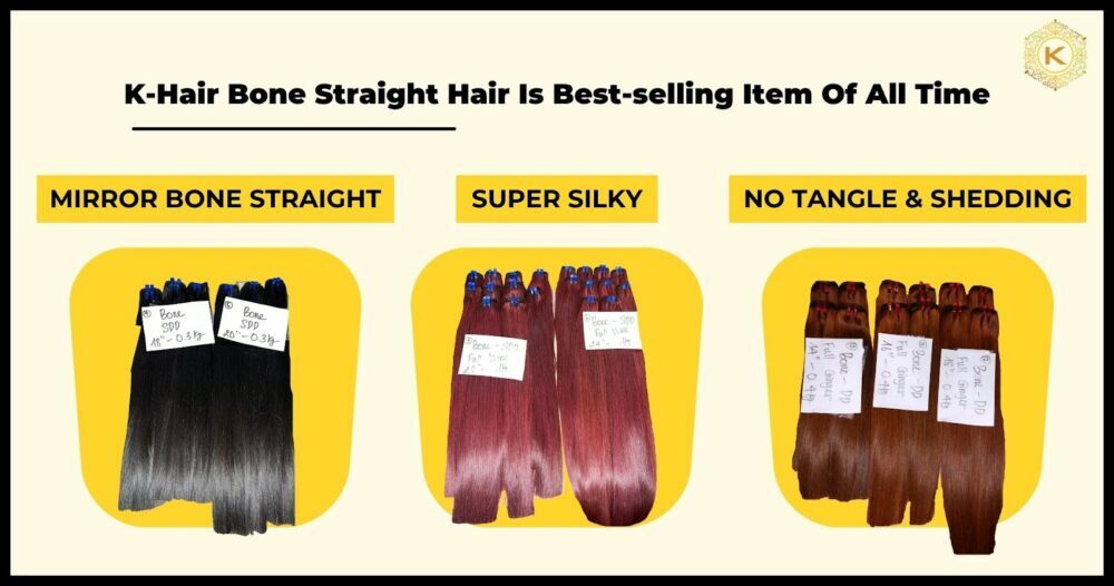K-Hair provides excellent quality in their Bone Straight products