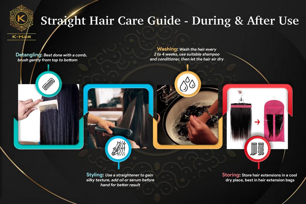 Care guide for straight hair