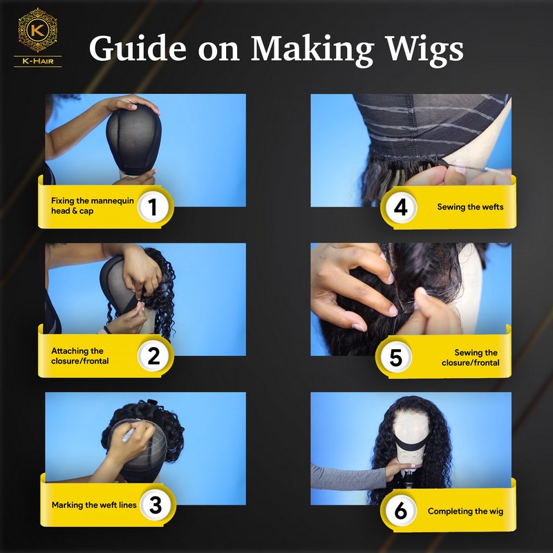 Guidelines on how to craft wigs