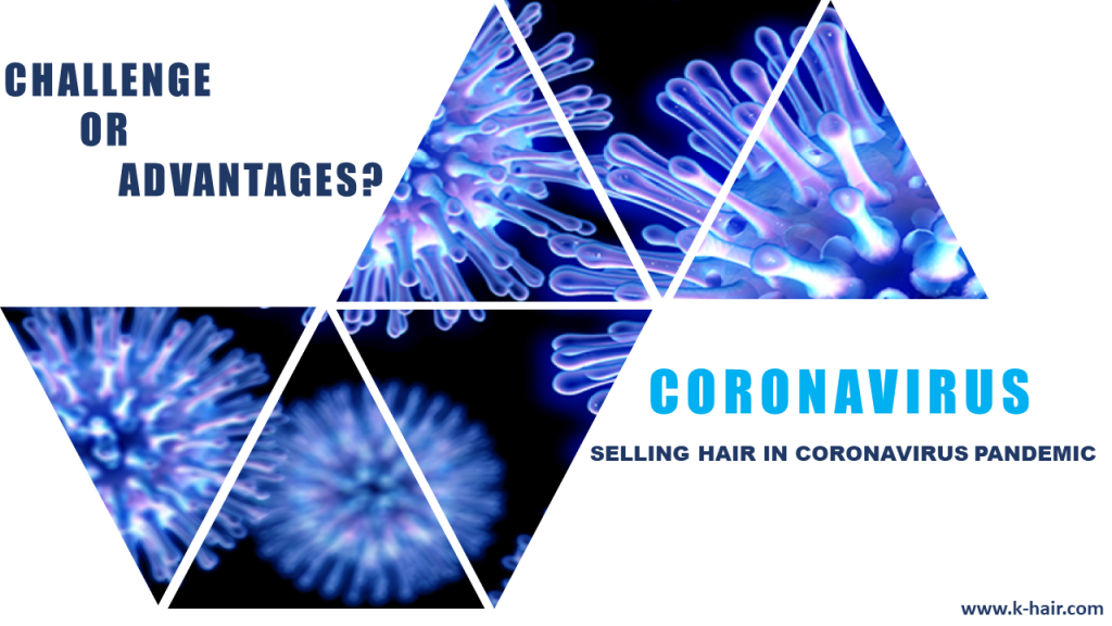 Selling hair in corona virus