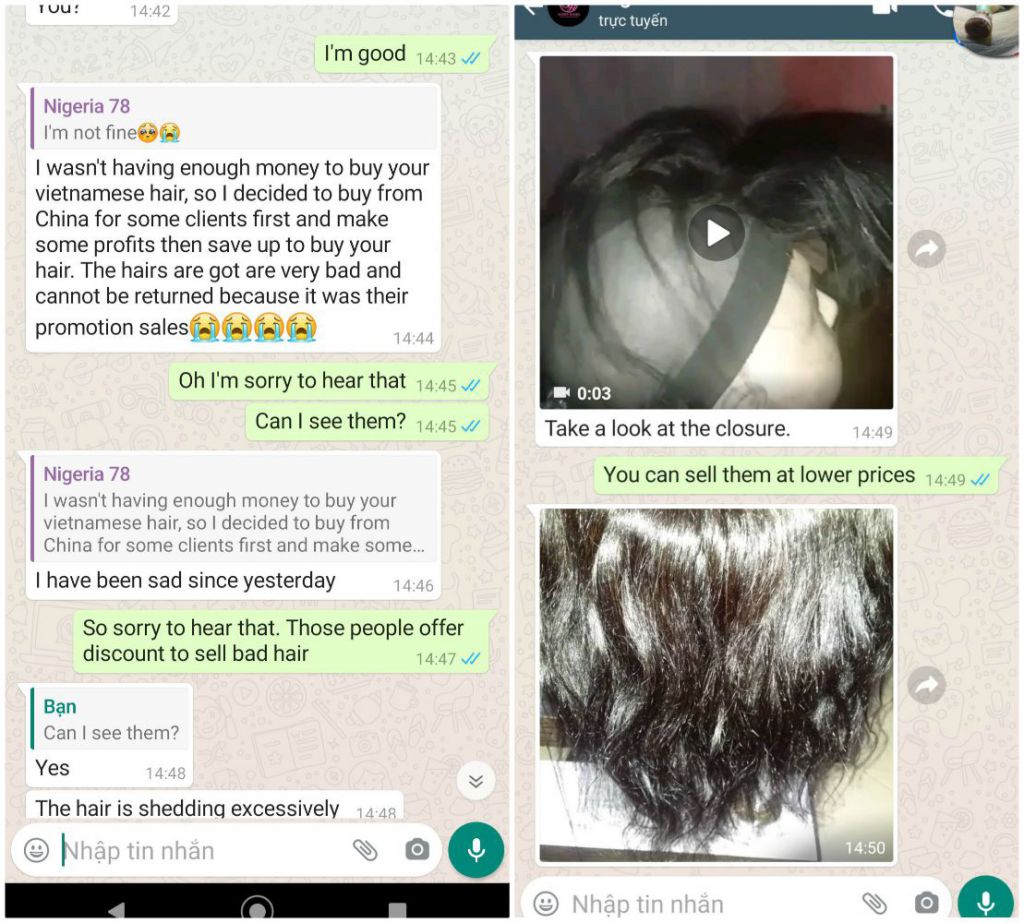 Feedback of Customer toward Chinese Remy Hair