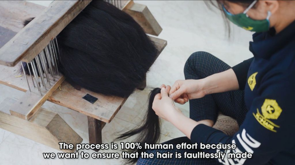 How Vietnamese Weft Hair Extension was made?