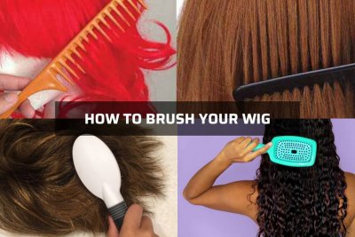 how to brush the wig properly