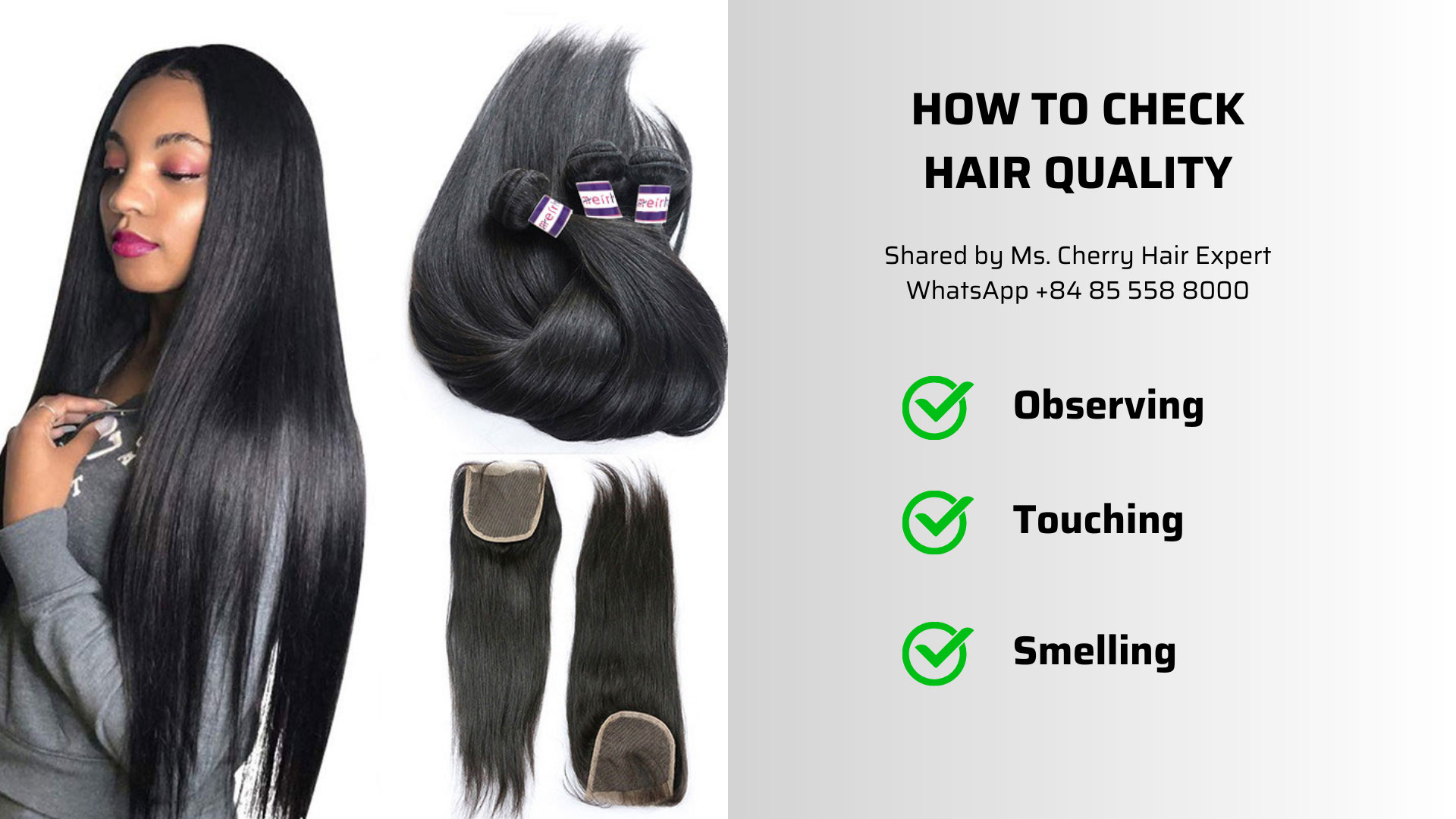 How to check the quality of Chinese hair from Chinese hair factories