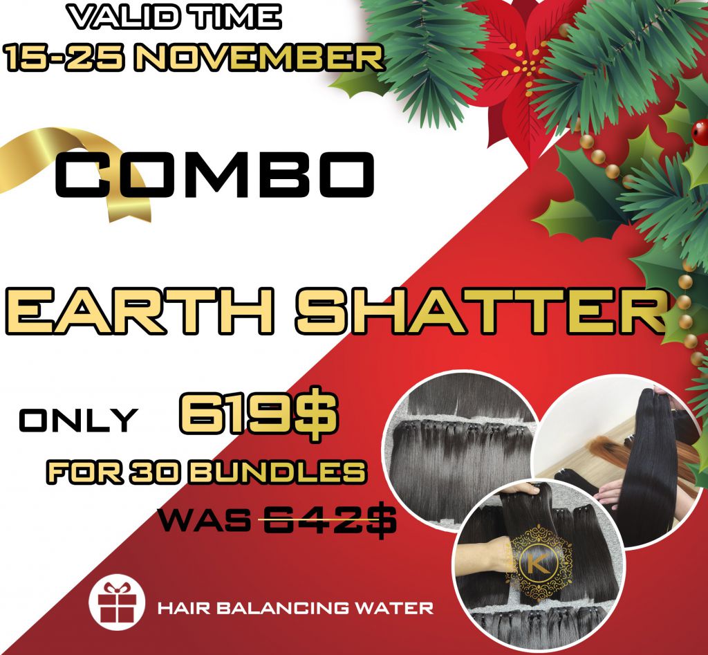 Combo Earth Shatter of K hair Christmas Sale