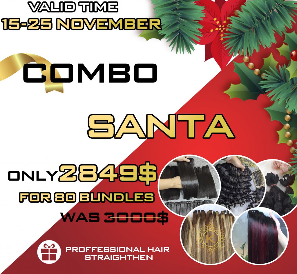 Combo SANTA of K hair Company Christmas Sale