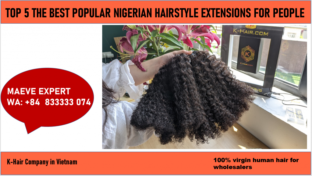 Nigerian hairstyle extensions Kinky Curly hair