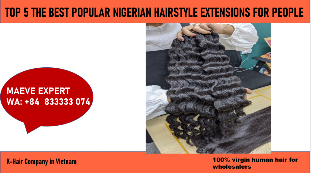 Nigerian hairstyle extensions Wavy Curly hair