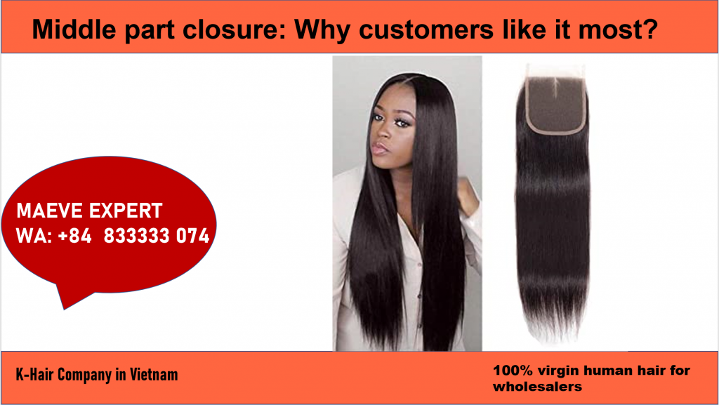 Middle part closure is the best choice for customers 4