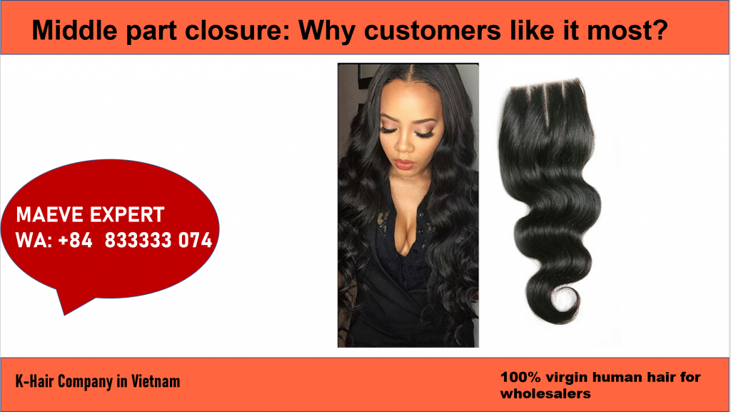 Middle part closure is the best choice for customers 6