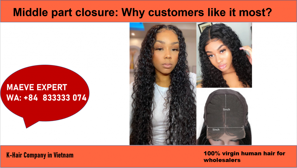 Middle part closure is the best choice for customers 8