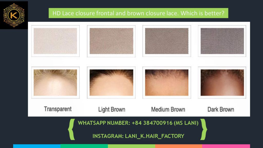 brown closure lace 