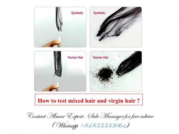 How to test mixed hair and virgin hair
