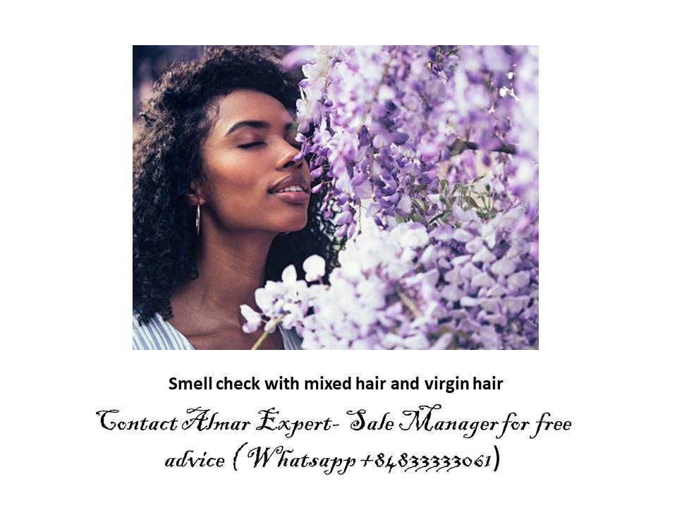 Smell check with mixed hair and virgin hair