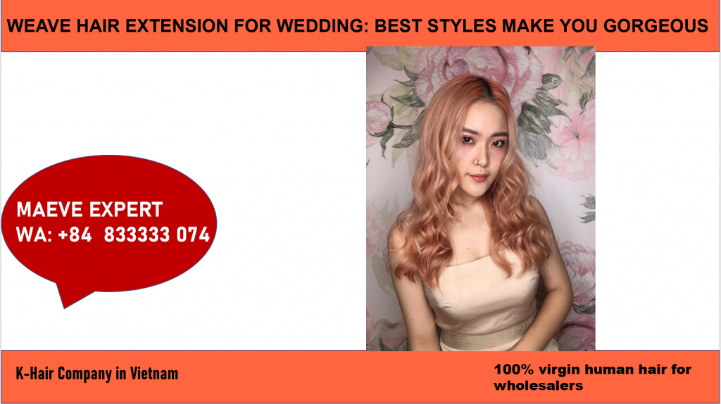 how to have a beautiful weave hair extension for wedding 10