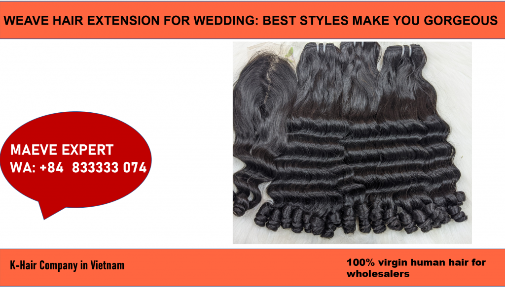 how to have a beautiful weave hair extension for wedding 11