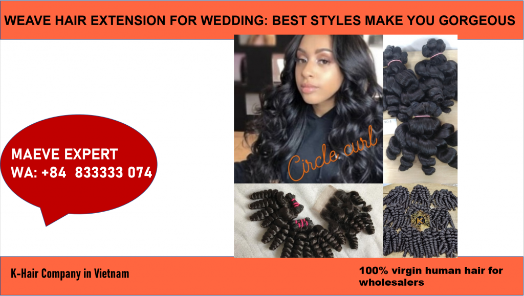 how to have a beautiful weave hair extension for wedding 4