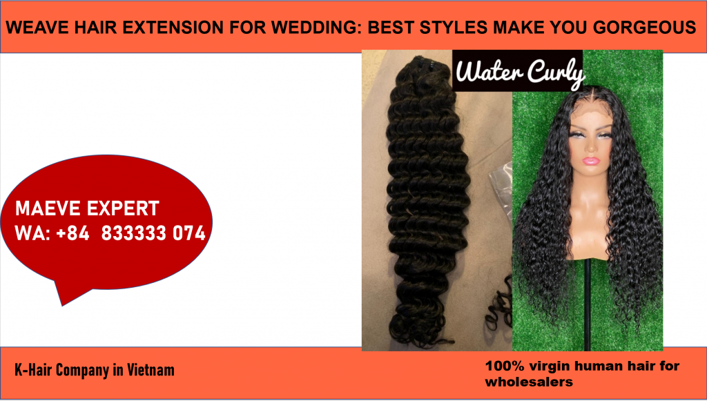 how to have a beautiful weave hair extension for wedding 6