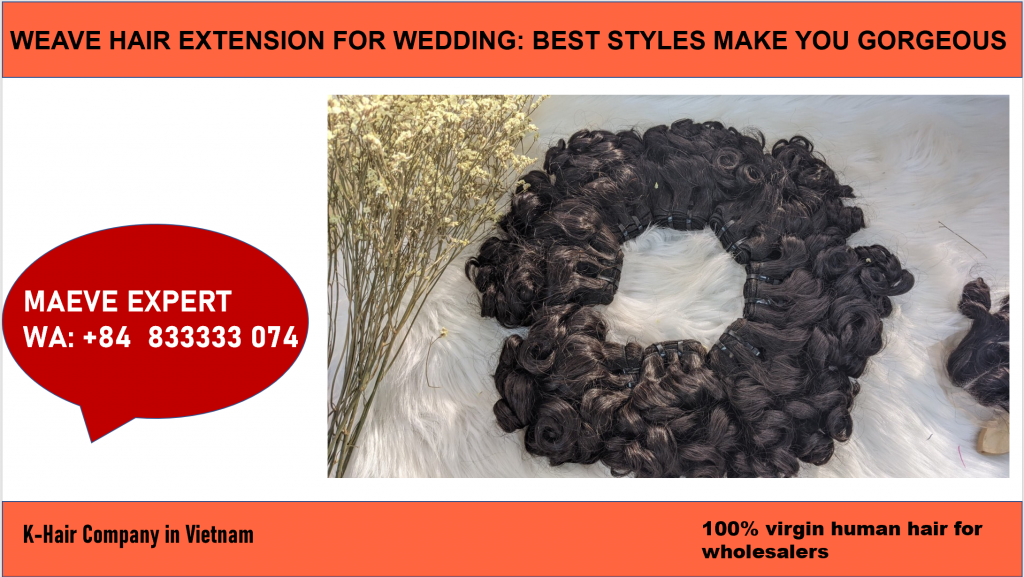 how to have a beautiful weave hair extension for wedding 7