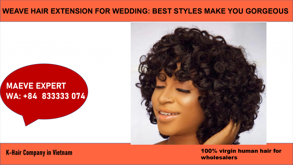how to have a beautiful weave hair extension for wedding 8