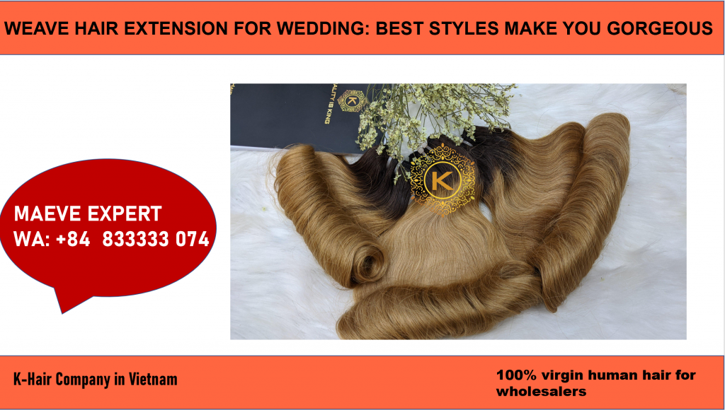 how to have a beautiful weave hair extension for wedding 9