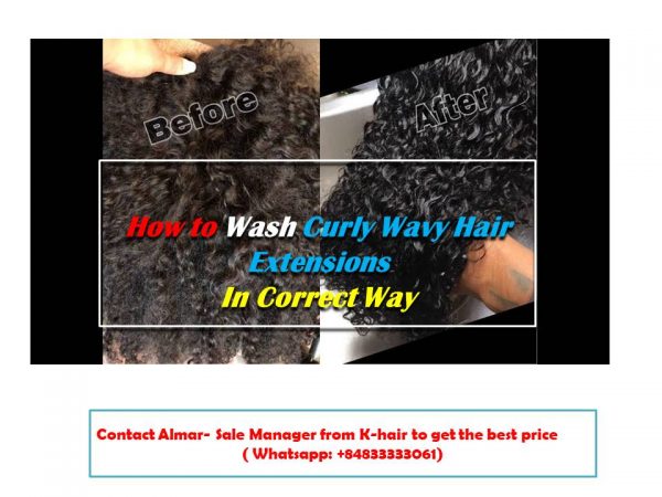 How to Wash Curly Wavy Hair Extensions In Correct Way