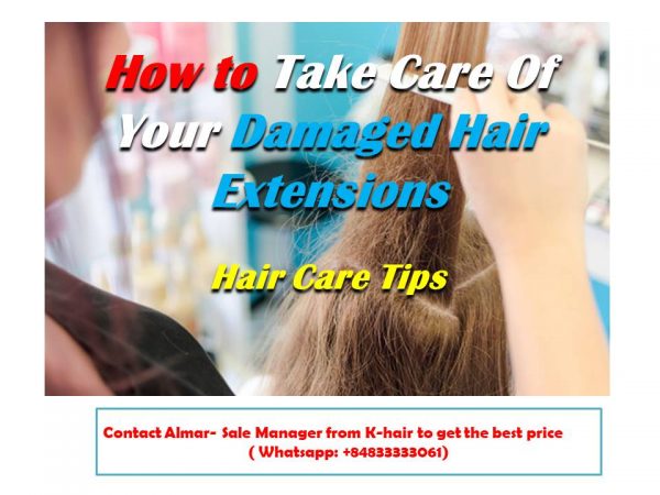 How to take care of your damaged hair extension