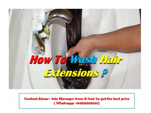 How to wash the hair to prevent from damaged hair extensions? 