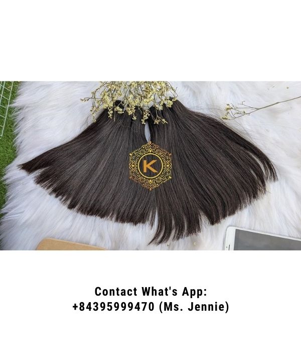 Vietnamese-Double-drawn-weft-straight-hair-Extension-K-hair-factory