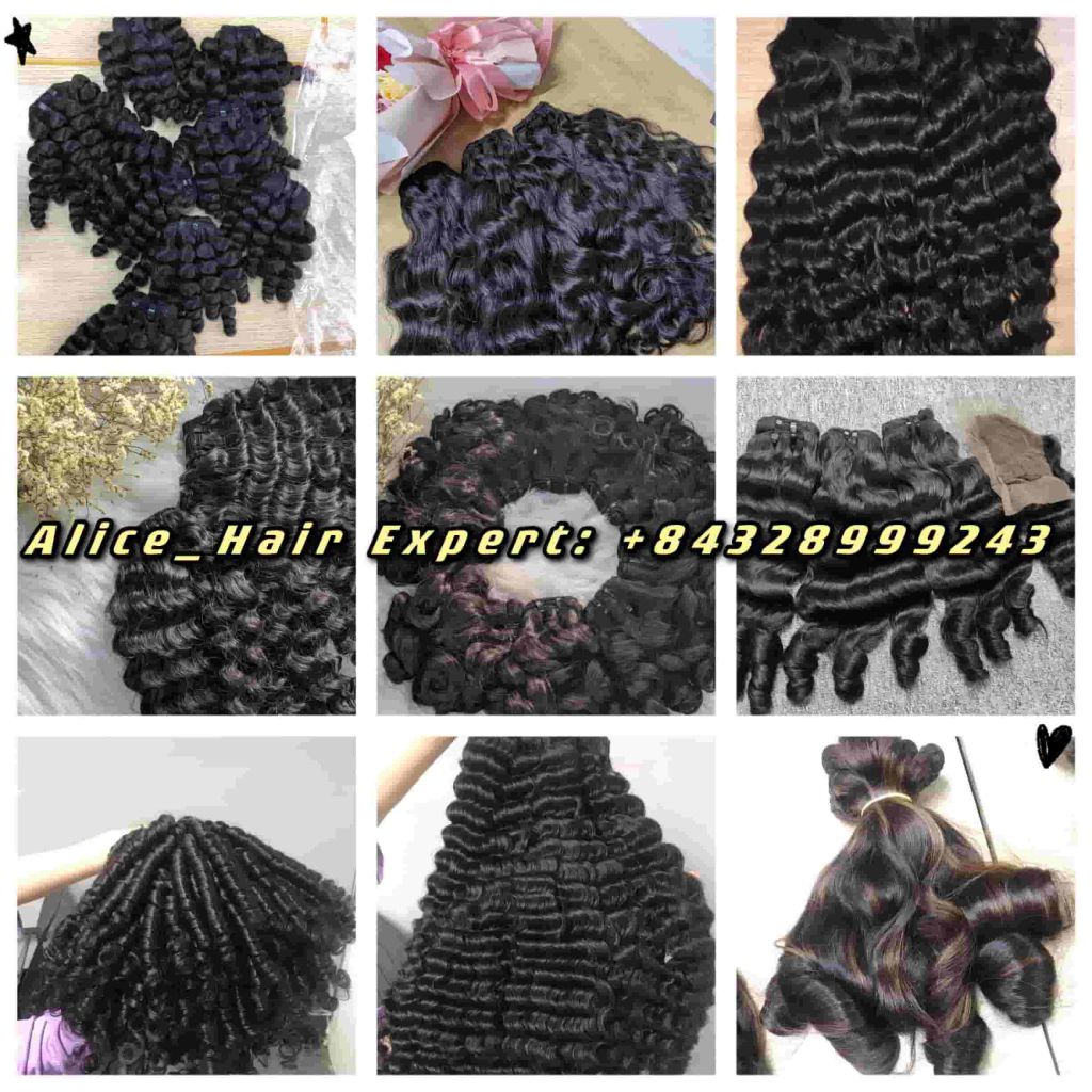 Vietnamese Super Double Drawn Weft Curly Hair Extension_K-Hair Collection