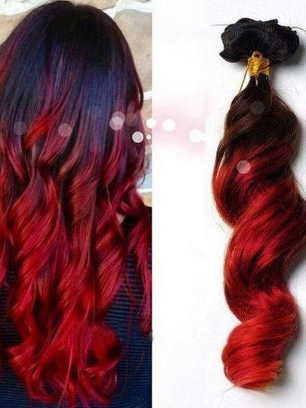 Red. - Passionate Hair Extension Colors.