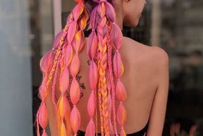 Pink. - Festive Hair Extension Colors.