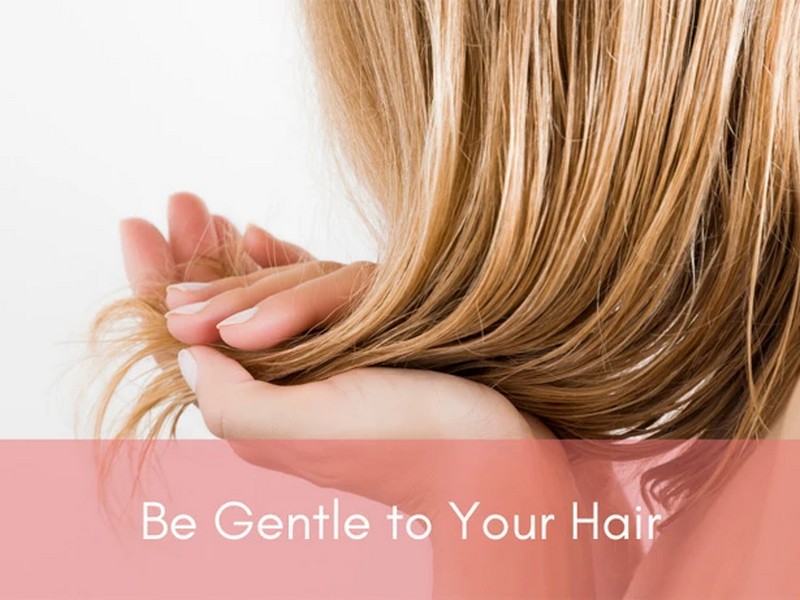 Tip #4 To Care For Your Heat Damaged Hair: Be Gentle