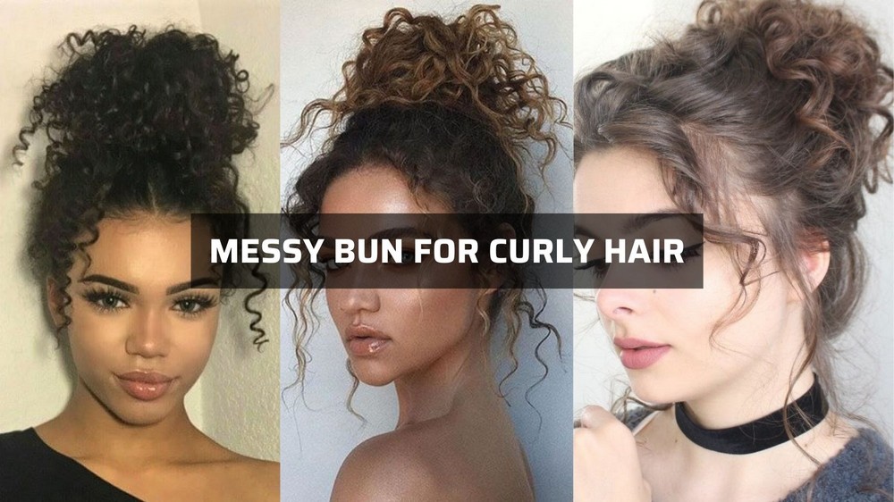 messy-bun-for-curly-hair