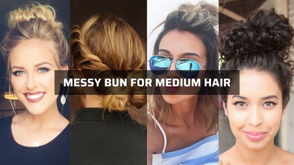 messy-bun-medium-hair