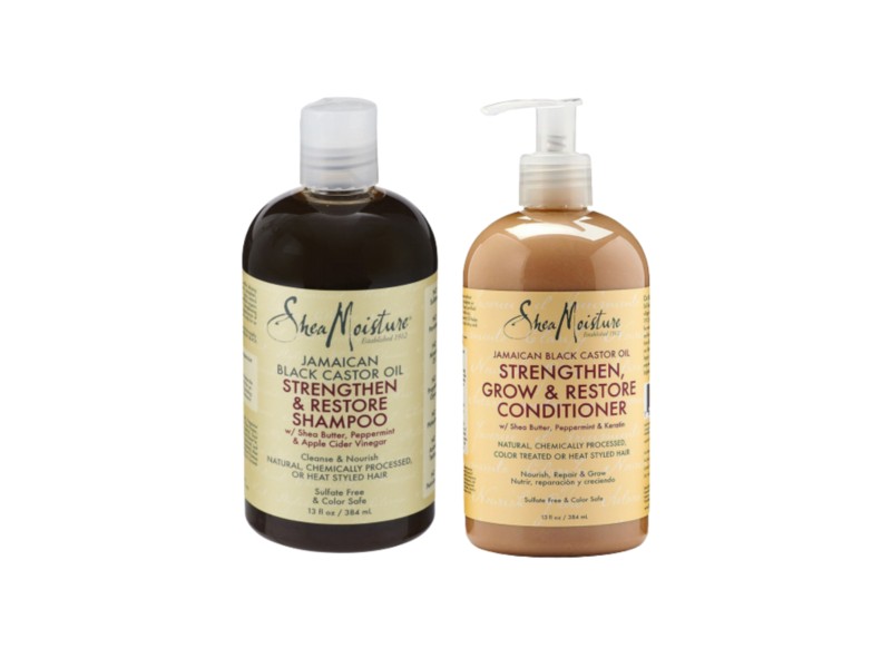 SheaMoisture Jamaican Black Castor Oil Peppermint Shampoo and Conditioner Pack - Shampoo And Conditioner Combos For Type 4 Curls