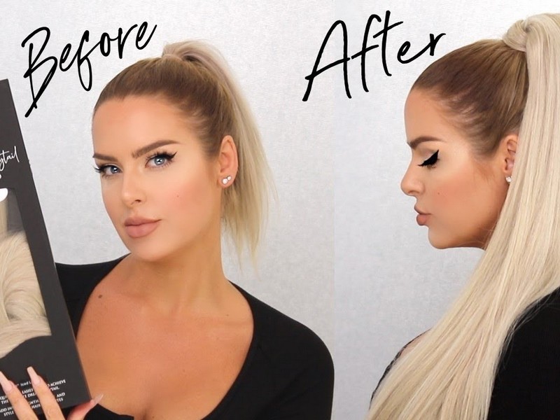 Slick High Ponytail. - Chic Summer Hair Extension Styles.