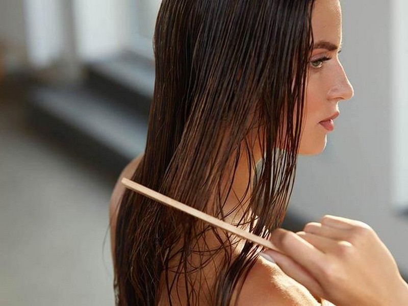 Step 4 To Recreate The Wet Hair Look: Brush Your Hair Back