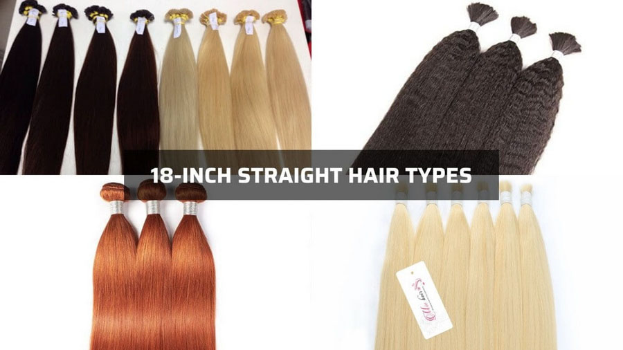 Types of 18 inch straight hair 