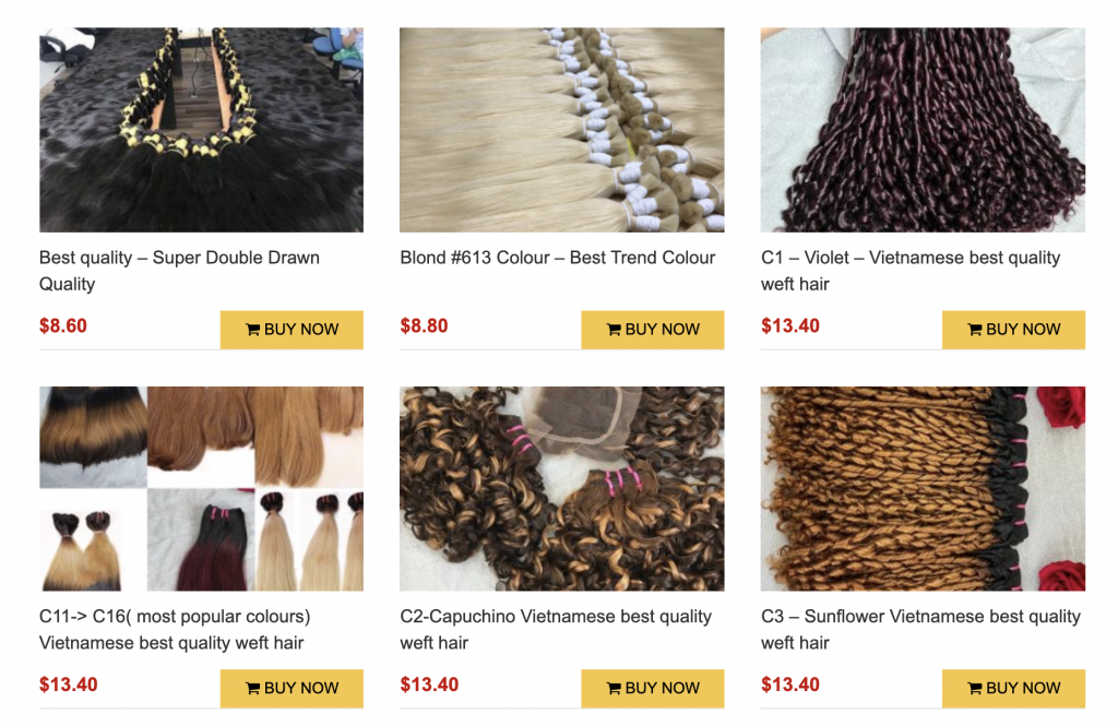 Search for your hair extension product
