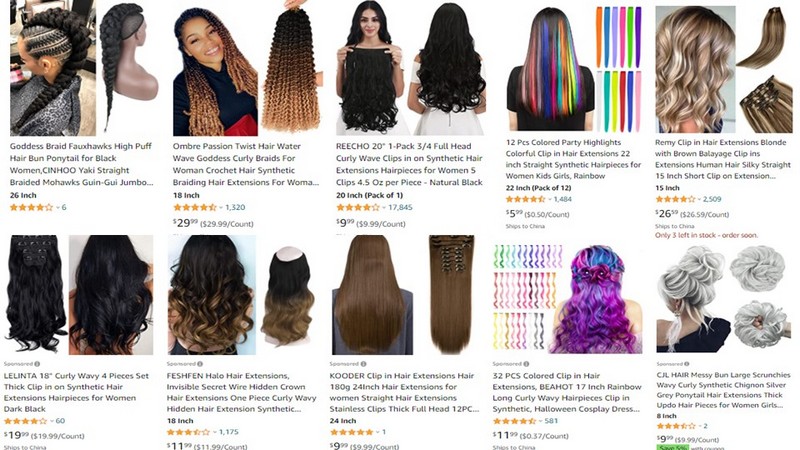 The price of Hair Extensions in Nigeria,