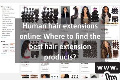Human hair extensions online