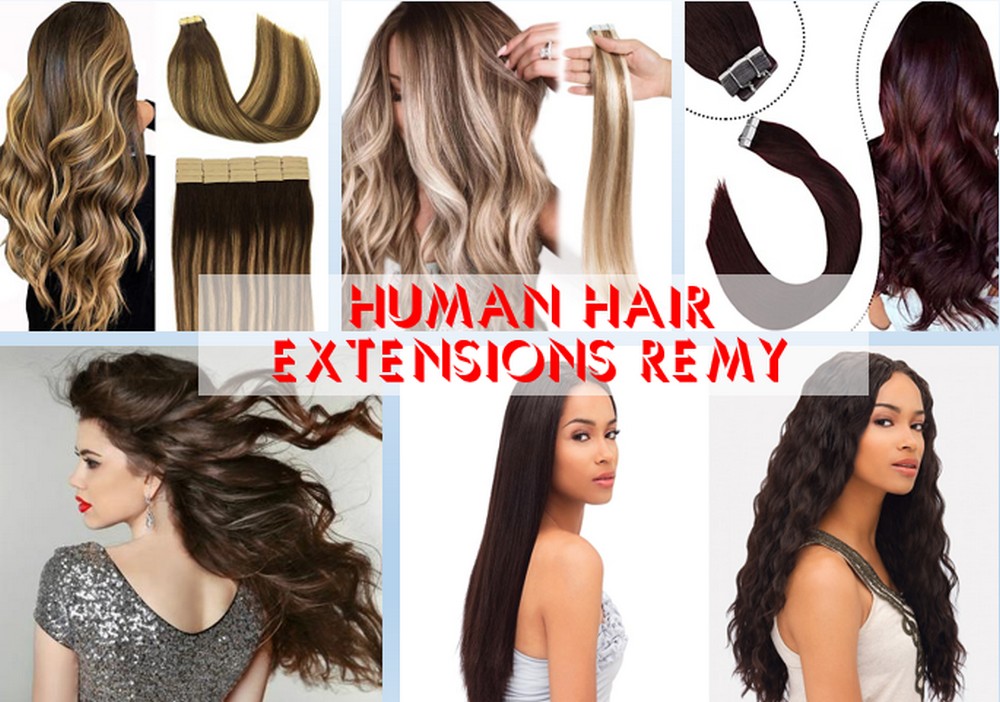 Human hair extensions remy