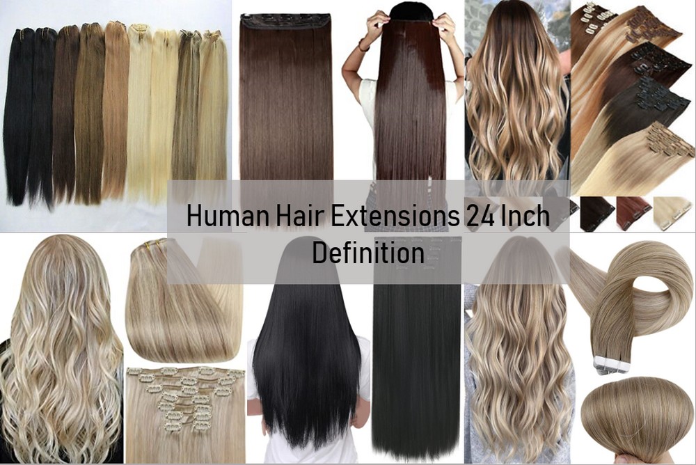 Human Hair Extensions 24 Inch 2 1
