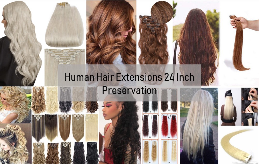 Human Hair Extensions 24 Inch 5