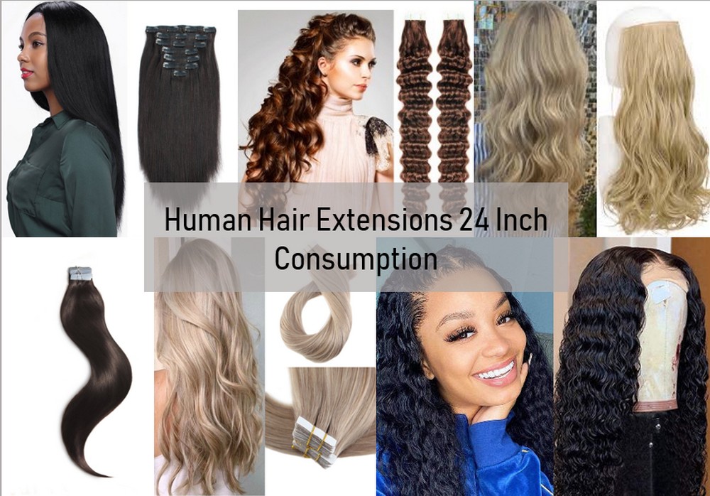 Human Hair Extensions 24 Inch 6