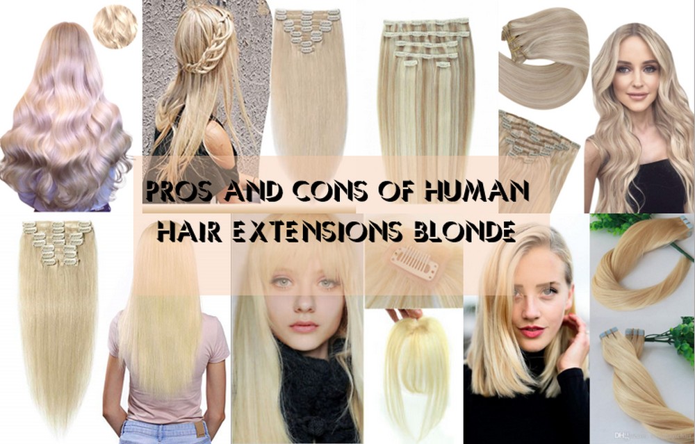 Human Hair Extensions Blonde 12