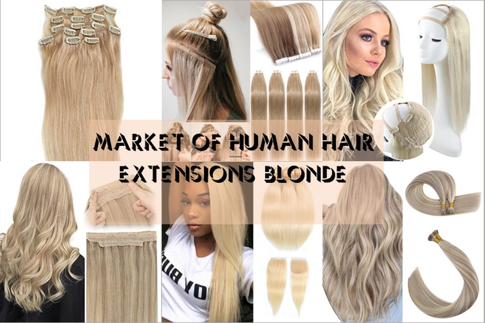 Human Hair Extensions Blonde 2