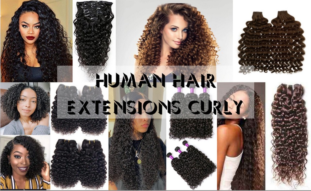 Human Hair Extensions Curly